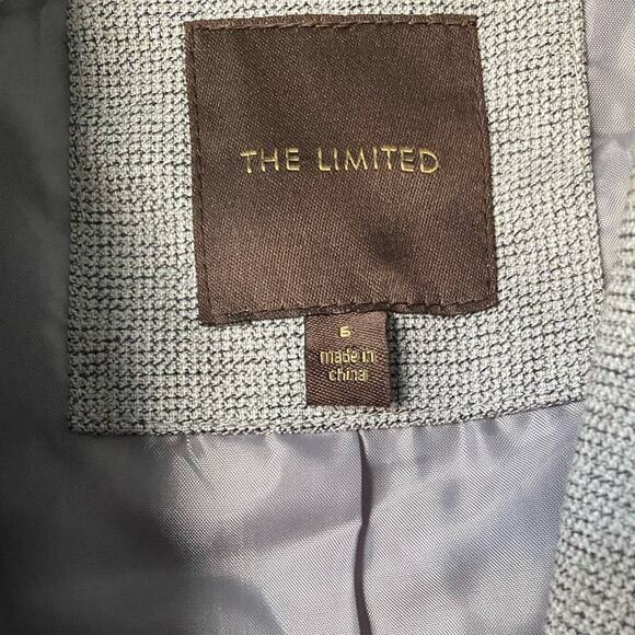 The Limited Women's‎ Gray Tweed Single Breasted Blazer SZ 6 - Picture 10 of 13